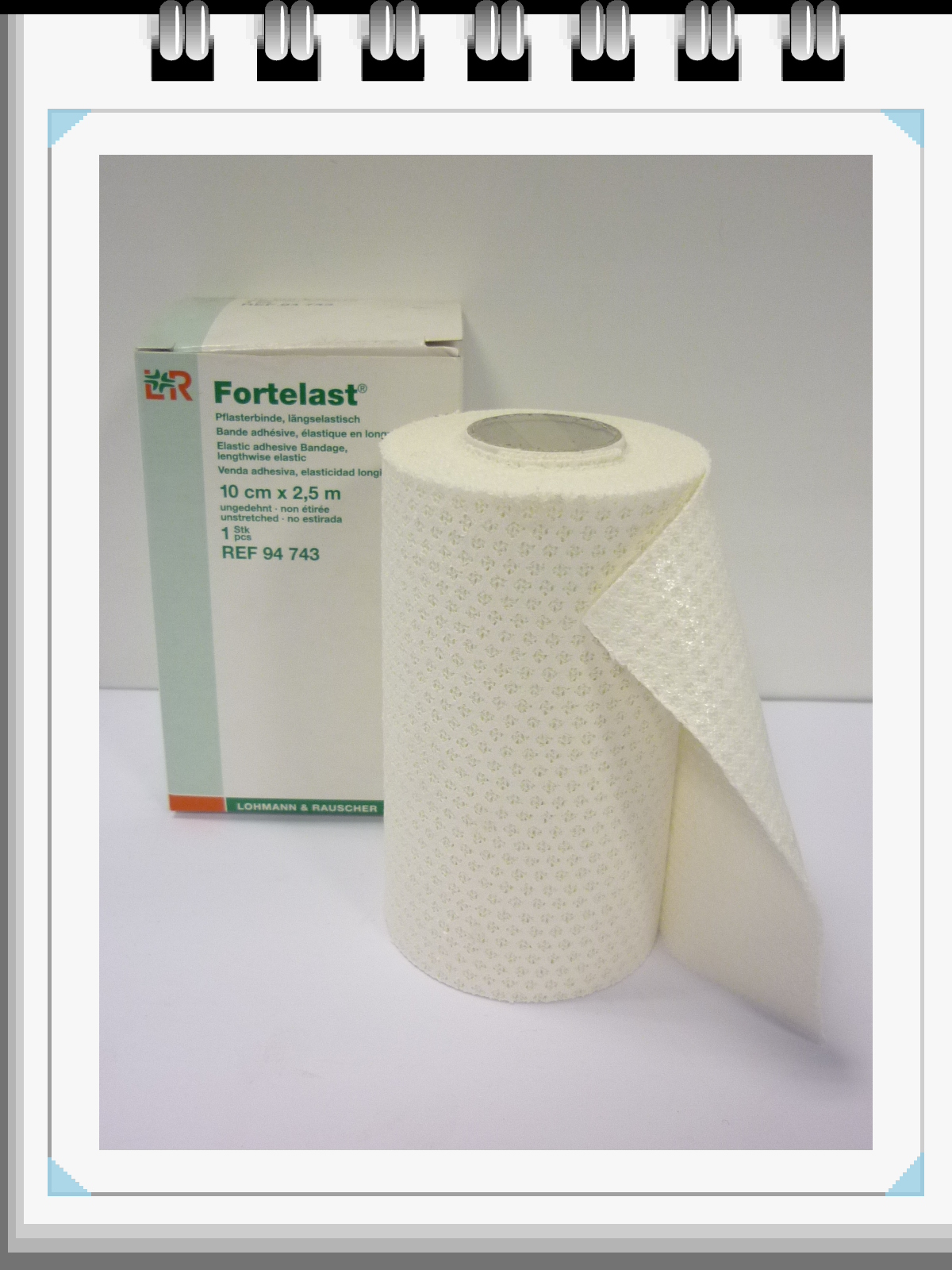 Elastische tape: Fortelast, 10cmx4.50m, p--rol