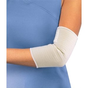 Mueller - Mueller Elastic elbow support - beige - Large (29-31cm)