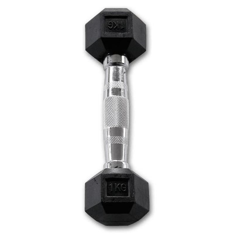  - Body Solid Hexagon Rubber Dumbbell – 12,5 kg – p--paar           