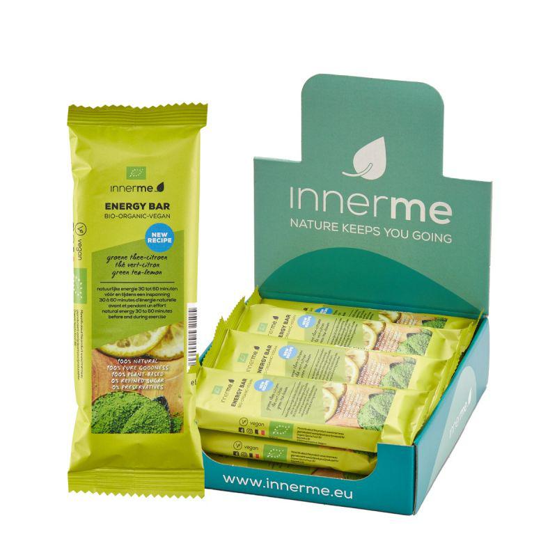 Innerme - Innerme Energy bar groene thee – citroen (12 x 40g) Bio